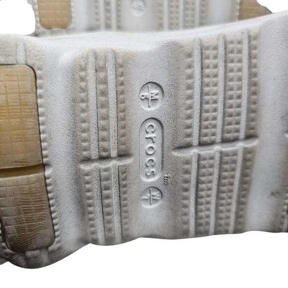 Crocs Echo Storm Shoes Womens 7 Mens 5 Gray Slip On Sneaker Clog Chunky Outdoors - Picture 7 of 7